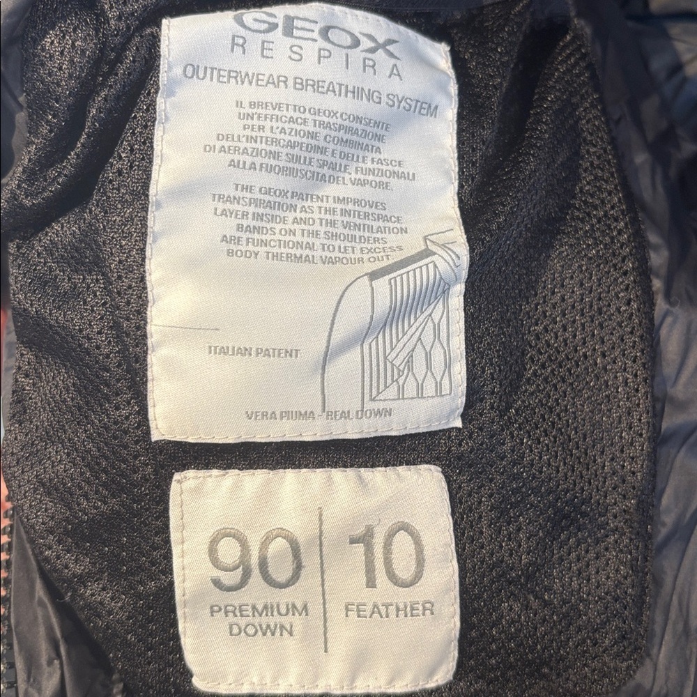 GEOX Women's black wool blend/puffer Jacket size US16 - Picture 10 of 15